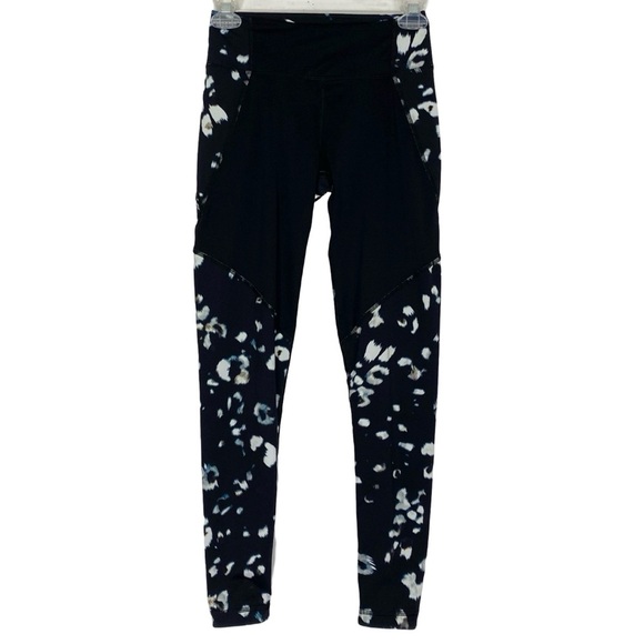 Varley Vista Tight Nightstalker Leggings Womens Size XS Black Leopard Print - Picture 1 of 12